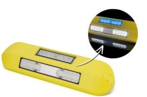 Lampa robocza ze światłem ostrzegawczym (6500 K) LRD 3043/Y-AM/B2