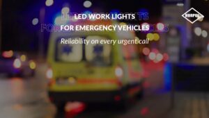 Lampa robocza LED marki Horpol dla pojazdów ratowniczych, karetek i ambulansów.